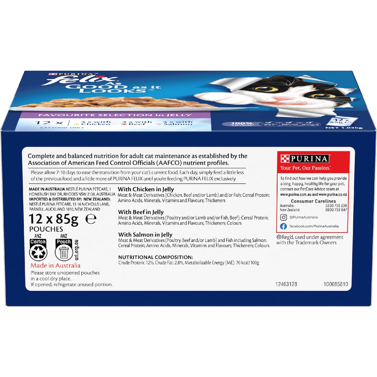 Felix As Good As It Looks Favourite Selection Wet Cat Food 85g X 12 Pack