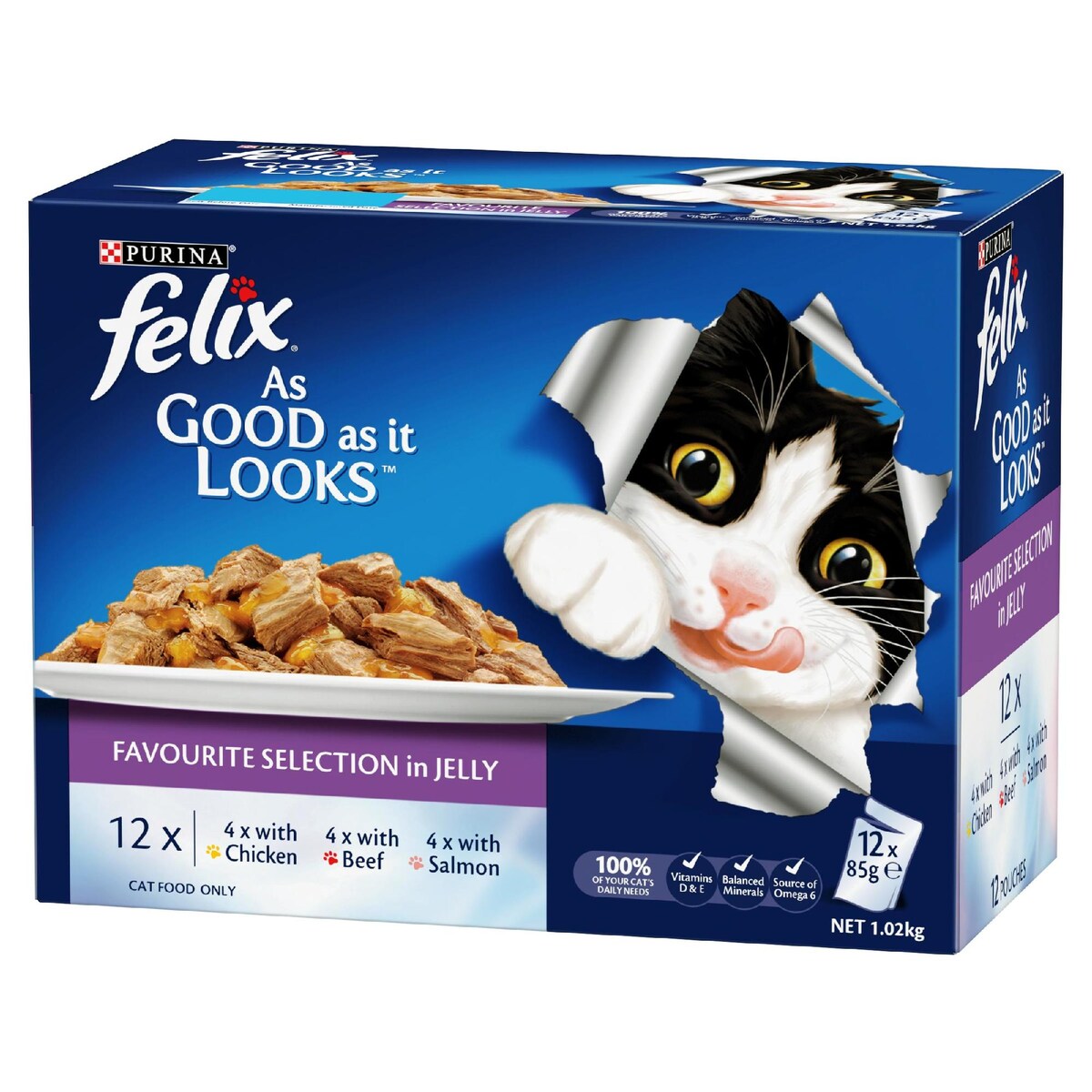 Felix As Good As It Looks Favourite Selection Wet Cat Food 85g X12 Pack