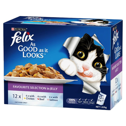 Felix As Good As It Looks Favourite Selection Wet Cat Food 85g X12 Pack