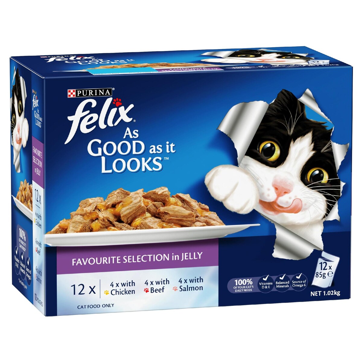 Felix As Good As It Looks Favourite Selection Wet Cat Food 85g X12 Pack