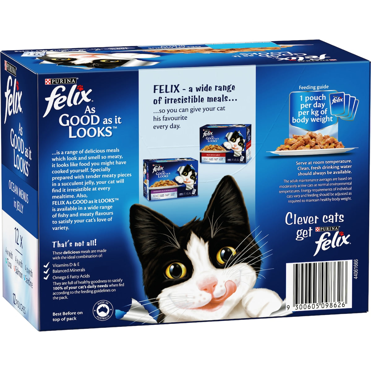 Felix As Good As It Looks Ocean Menus In Jelly Wet Cat Food 85g X 12 Pack