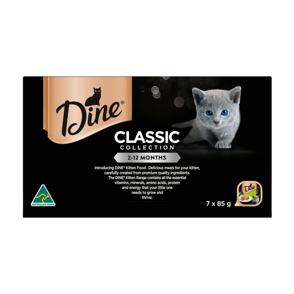 Dine Cat Food Multipack Kitten With Chicken 7x85g | 7 pack