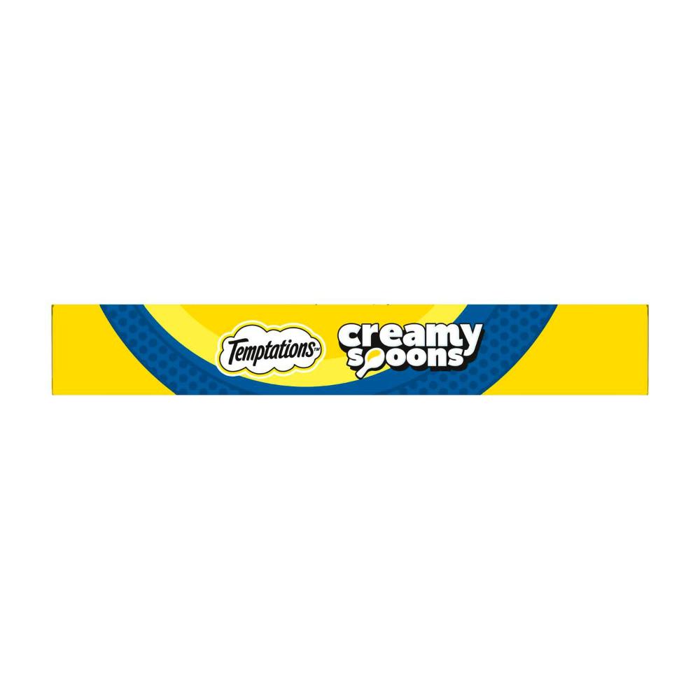 Temptations Creamy Spoons Tasty Chicken & Savory Salmon Flavors Cat Treat 4x10g - 40g