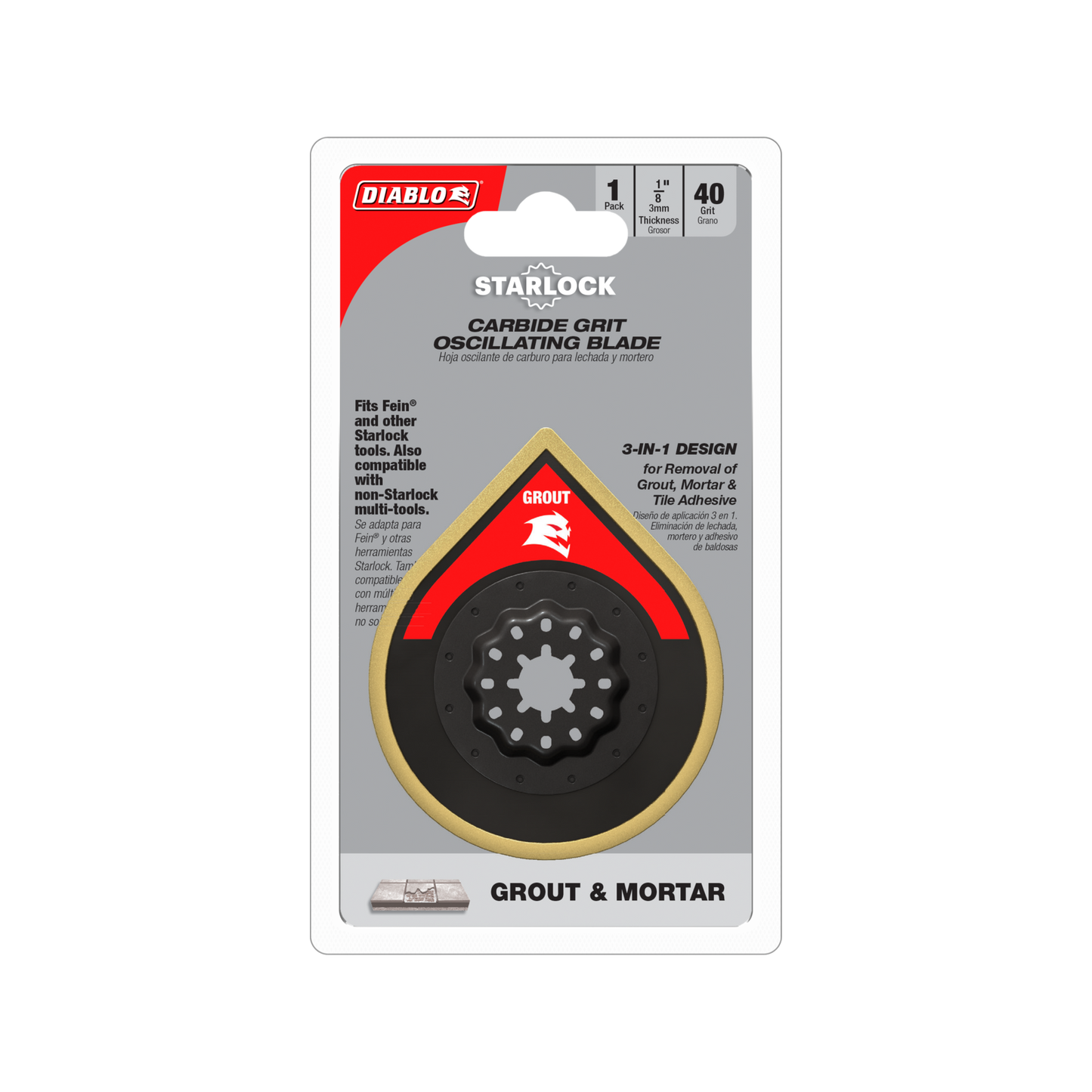 Diablo Starlock Carbide Grit Multi Tool Blade - 70mm