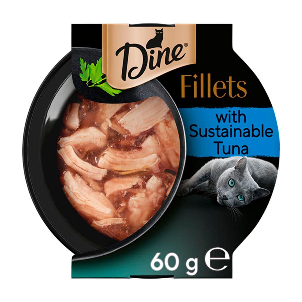 Dine Fillets Cat Food With Sustainable Tuna In Gravy - 60g