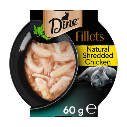 Dine Fillets Cat Food With Natural Shredded Chicken - 60g
