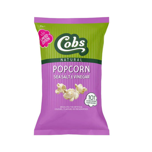Cobs Popcorn Sea Salt& Vinegar - 80g