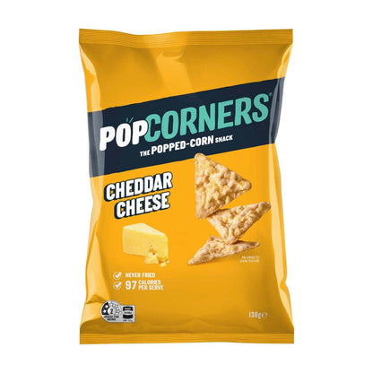 Popcorners Popcorn Chips Share Pack Cheddar - 130g