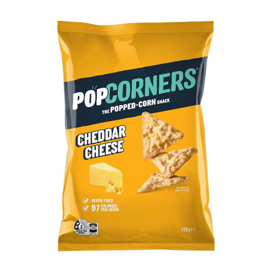 Popcorners Popcorn Chips Share Pack Cheddar - 130g