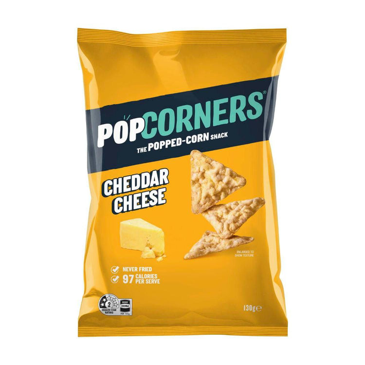 Popcorners Popcorn Chips Share Pack Cheddar - 130g
