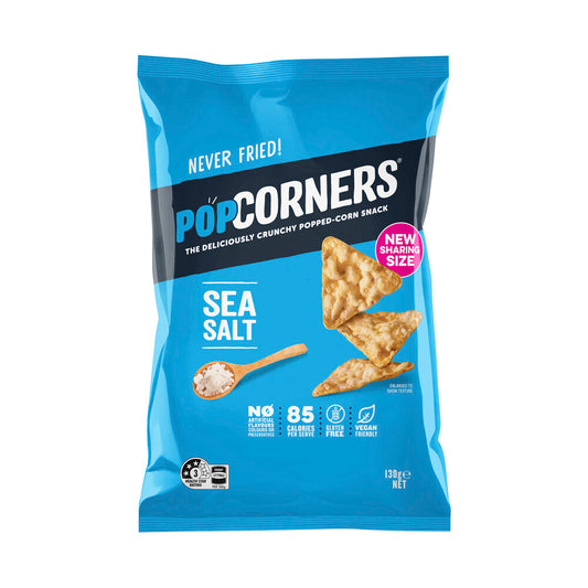 Popcorners Popcorn Chips Share Pack Sea Salt - 130g