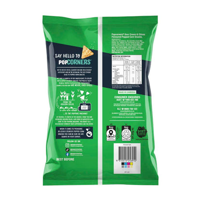 Popcorners Popcorn Chips Share Pack Sour Cream & Chives - 130g