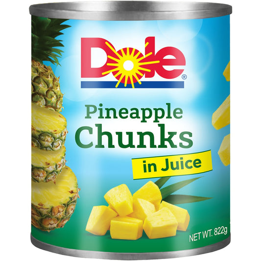 Dole Pineapple Chunks In Juice 822g