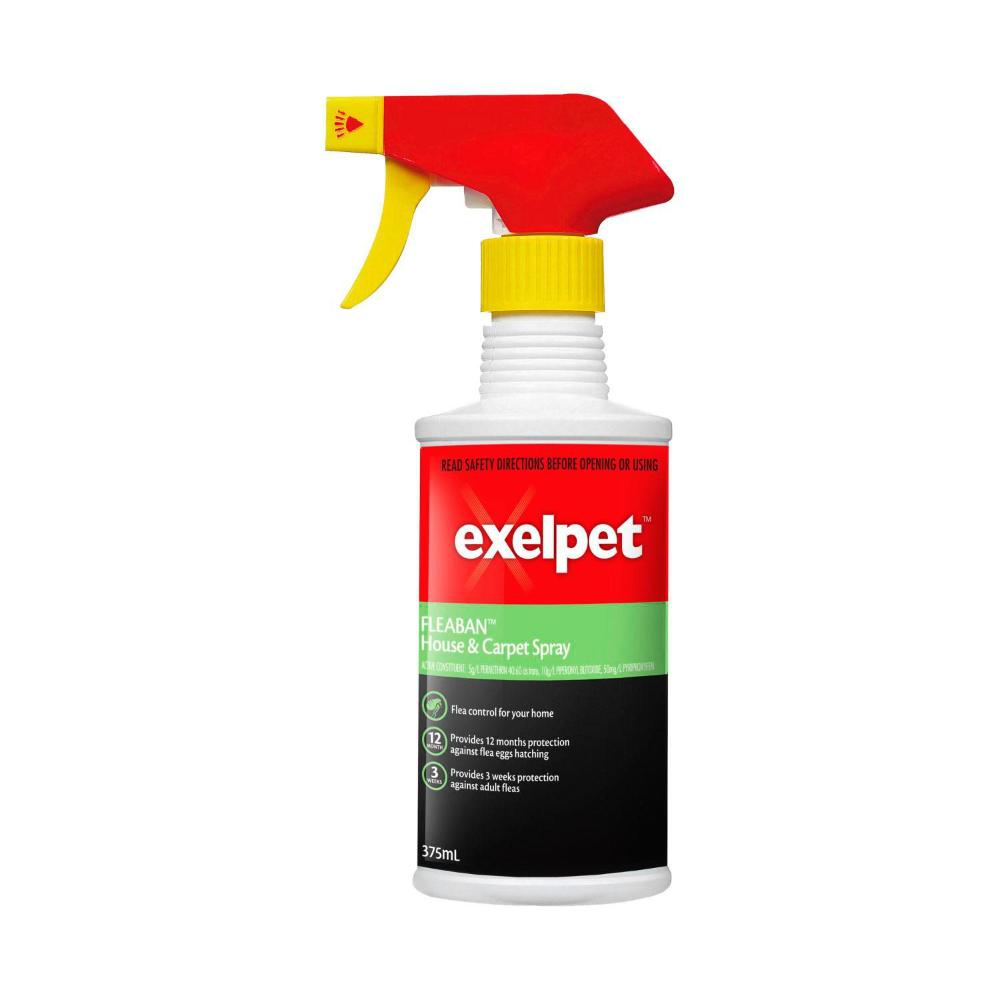 Exelpet Fleaban House & Carpet Spray - 375mL