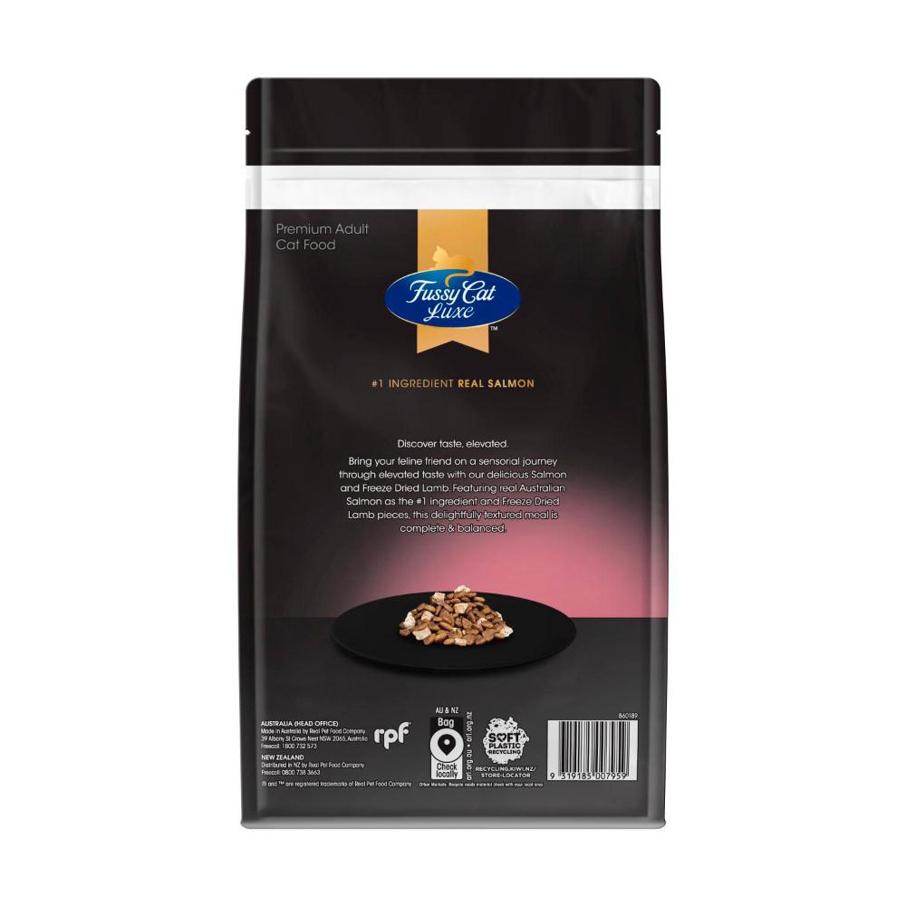 Fussy Cat Luxe Dry Cat Food Wild Caught Salmon With Freeze Dried Lamb - 750g