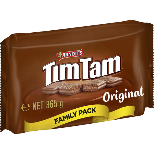 Arnotts Tim Tam Original Family Pack Chocolate Biscuits 365g