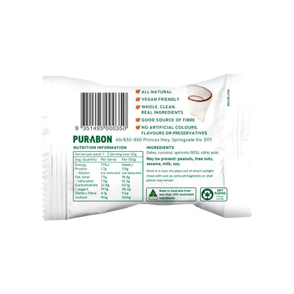 Purabon Apricot Delight Wholefood Ball - 43g