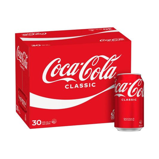 Coca-Cola Classic Soft Drink Multipack Cans 30x375ml