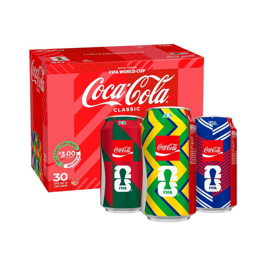 Coca-Cola assic Soft Drink Multipack Cans 30x375ml