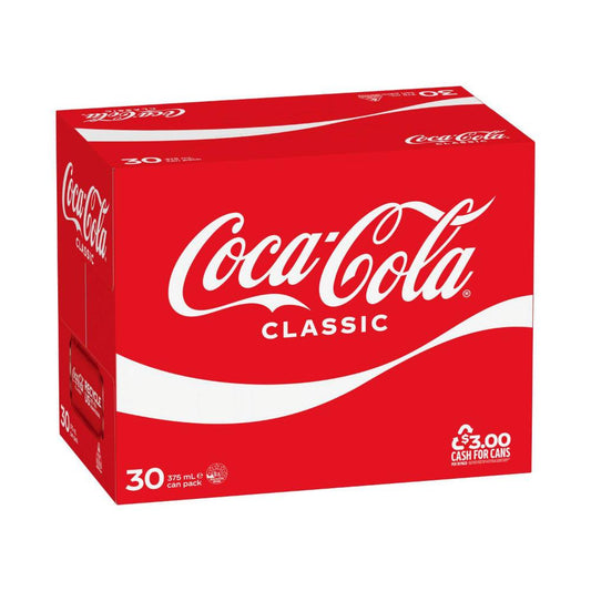 Coca-Cola assic Soft Drink Multipack Cans 30x375ml