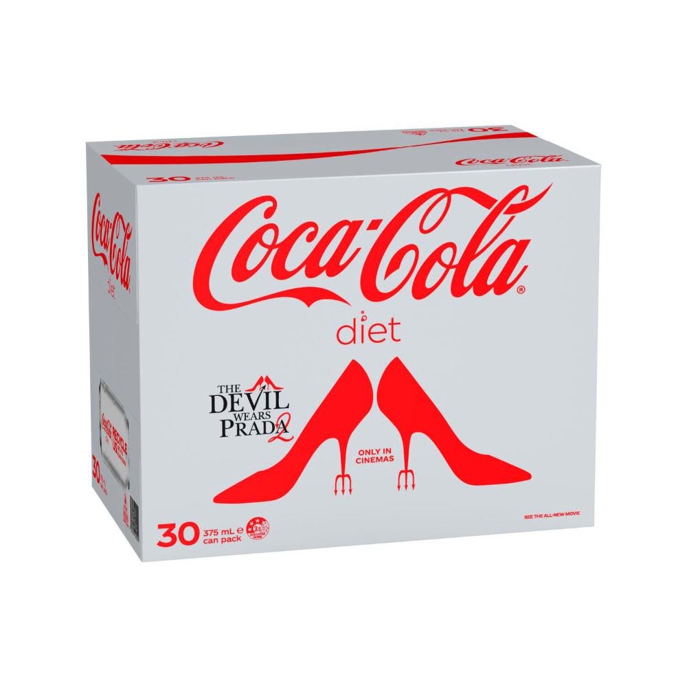 Coca-Cola Diet Soft Drink Multipack Cans 30x375ml