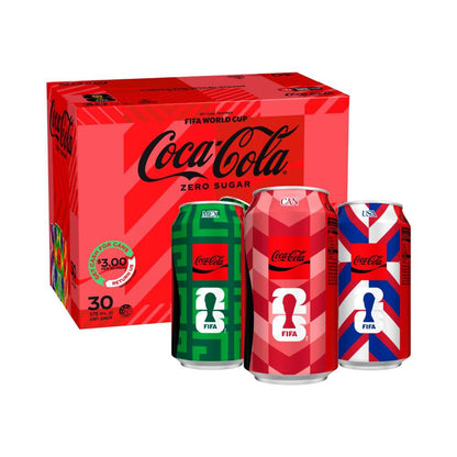 Coca-Cola Zero Sugar Soft Drink Multipack Cans 30x375ml