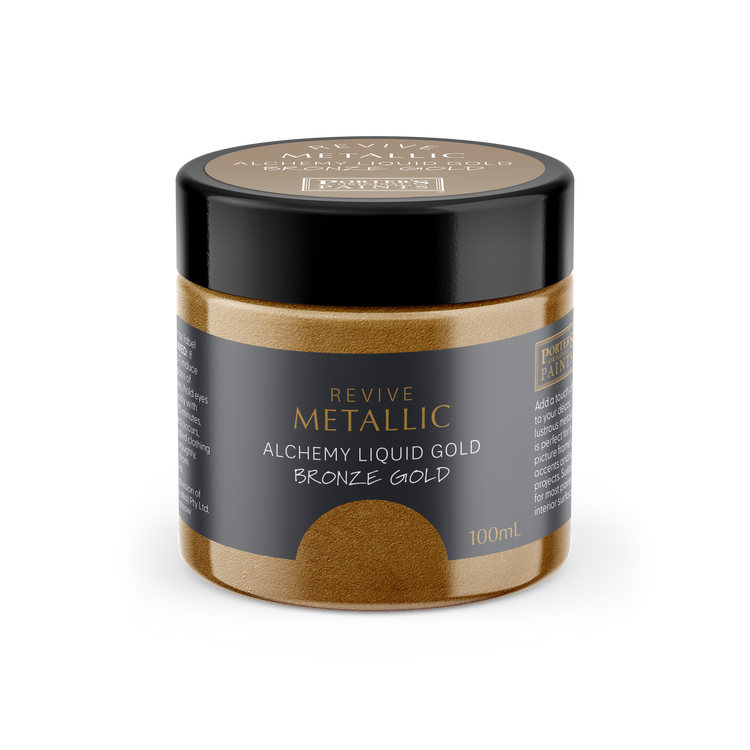 Porters Metallic Furniture Paint - 100ml - Bronze Gold