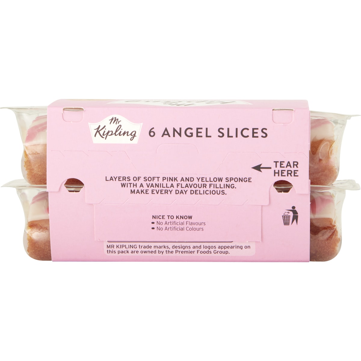 Mr Kipling Cake Angel Slices 6 Pack