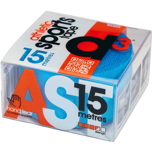 D3 Athletic Sports Tape 15 Metre Roll Each