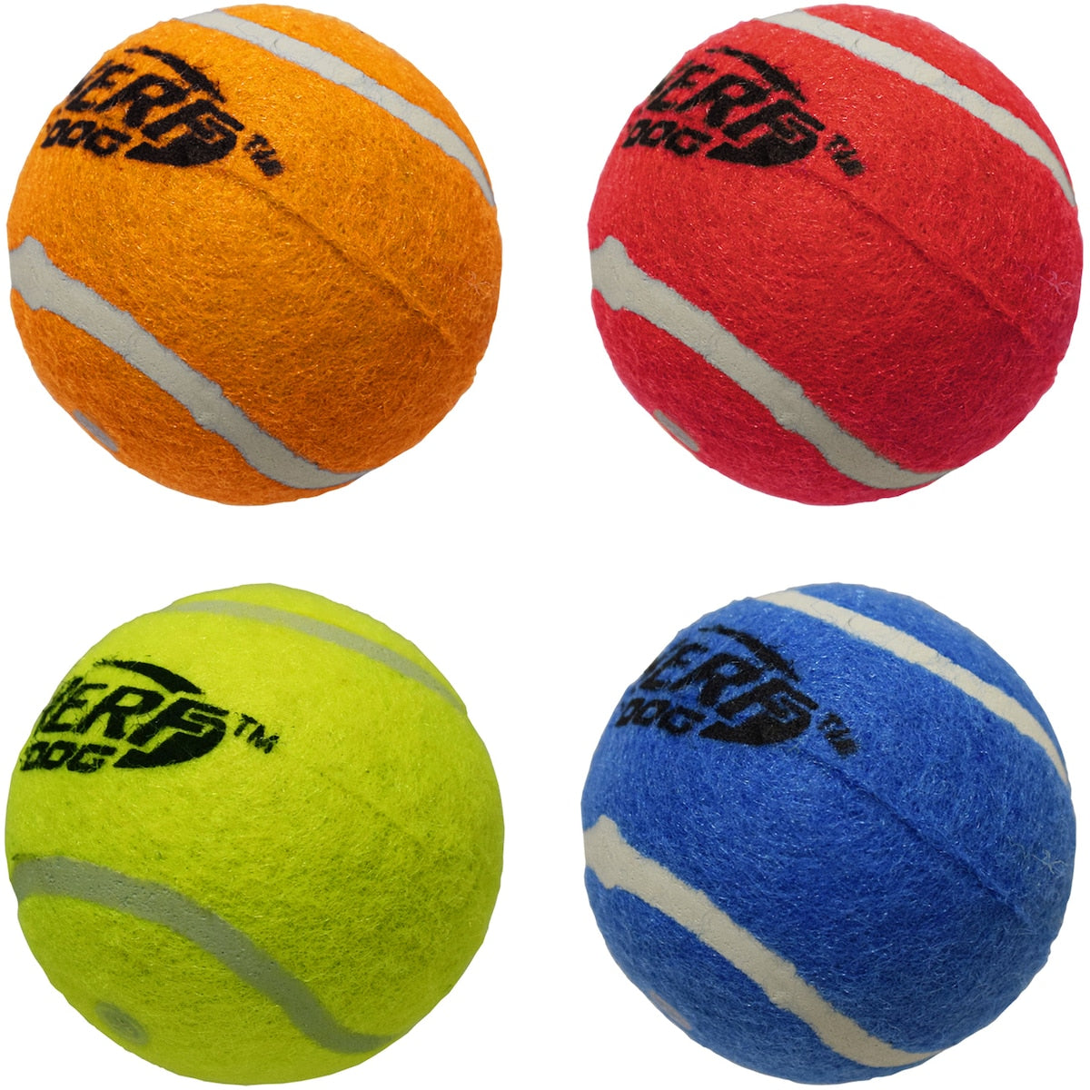 Nerf Squeak Dog Toy Balls 4 Pack