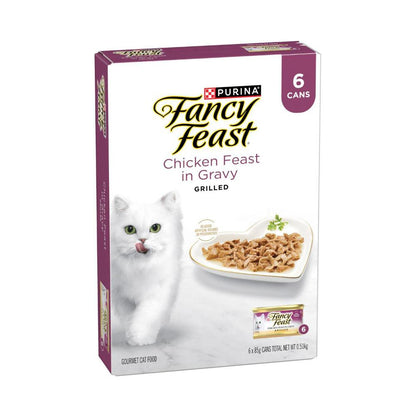 Fancy Feast Grilled Chicken Feast In Gravy Cat Food 6x85g - 6 Pack