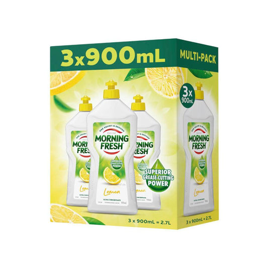 Morning Fresh Bulk Dishwashing Liquid Lemon Multipack 3x900ml - 2.7L