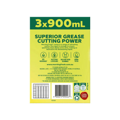 Morning Fresh Bulk Dishwashing Liquid Lemon Multipack 3x900ml - 2.7L