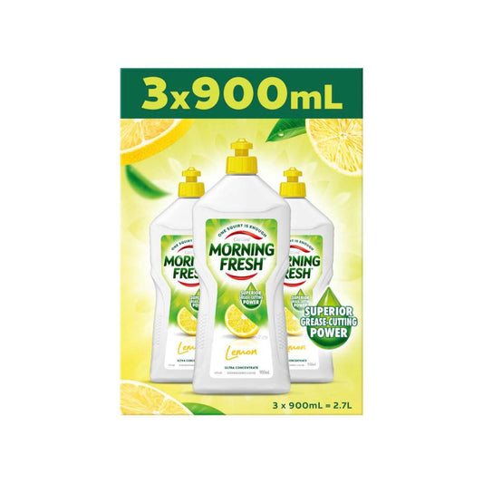 Morning Fresh Bulk Dishwashing Liquid Lemon Multipack 3x900ml - 2.7L