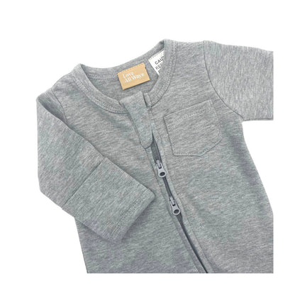 Love All Ways Jersey Romper - Grey Merle - 0-3 Months - 1 pack