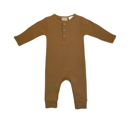 Love All Ways Cozy Button Up Bodysuit - Latte - 3-6 Months - 1 pack