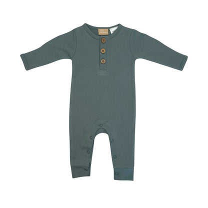 Love All Ways Cozy Button Up Bodysuit - Sea Foam Green - 0-3 Months - 1 pack