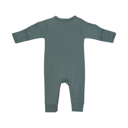 Love All Ways Cozy Button Up Bodysuit - Sea Foam Green - 0-3 Months - 1 pack