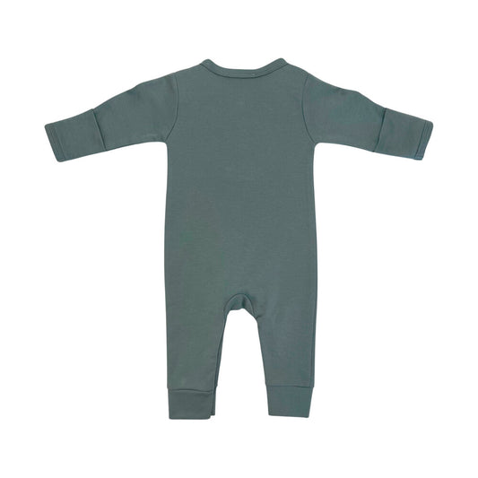 Love All Ways Cozy Button Up Bodysuit - Sea Foam Green - 0-3 Months - 1 pack