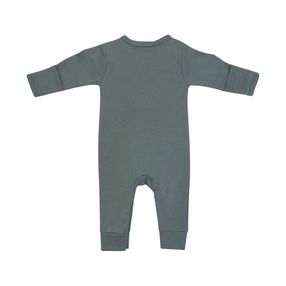 Love All Ways Cozy Button Up Bodysuit - Sea Foam Green - 3-6 Months - 1 pack