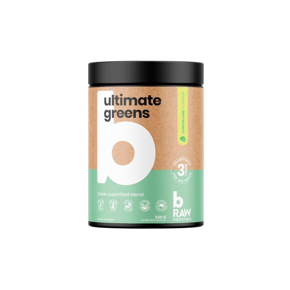 Braw Ultimate Greens + 30 Serves Lemon Lime - 300g