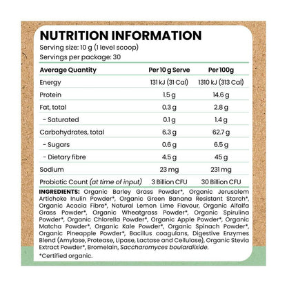 Braw Ultimate Greens + 30 Serves Lemon Lime - 300g