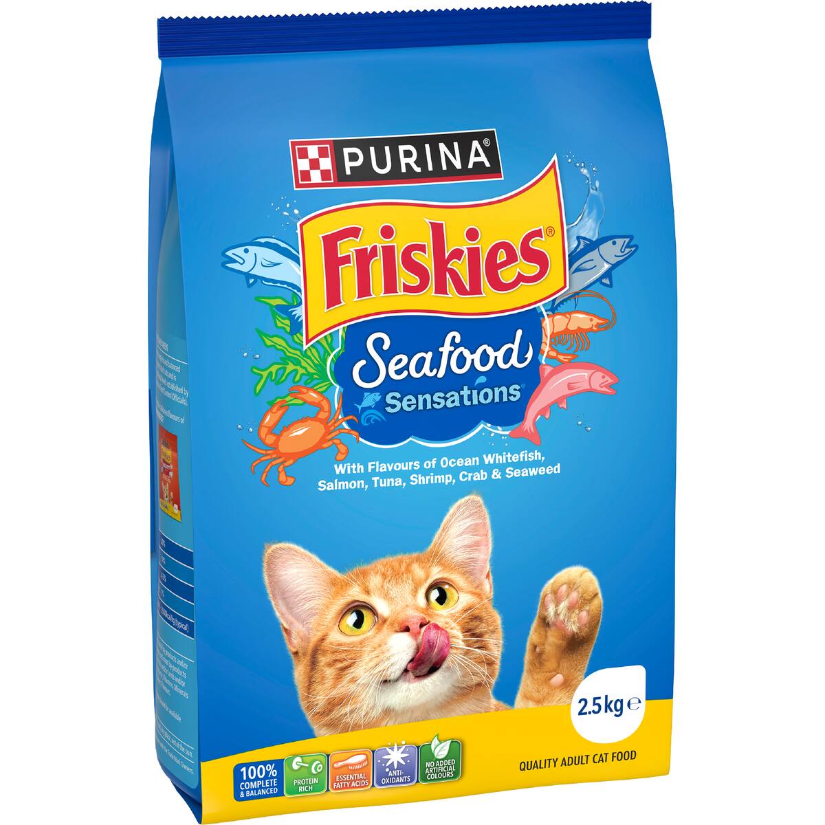 Friskies Adult Seafood Sensations Dry Cat Food 2.5kg