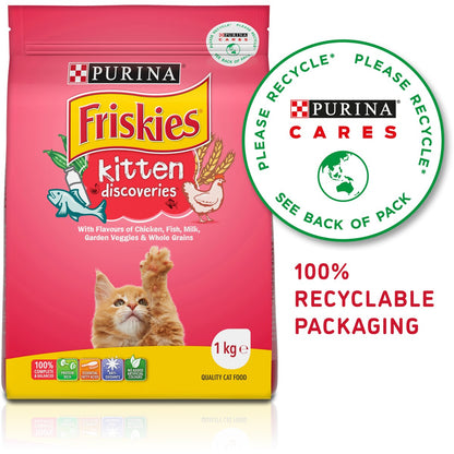 Friskies Kitten Kitten Discoveries Dry Cat Food 1kg