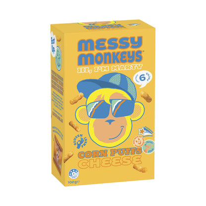 Messy Monkey Cheese Puffs - 102g