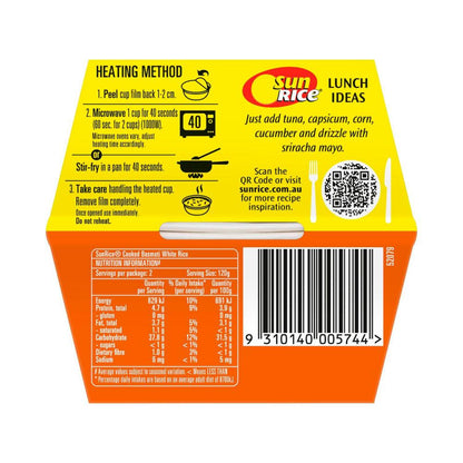 Sunrice Microwave Basmati Rice Cup 2x120g