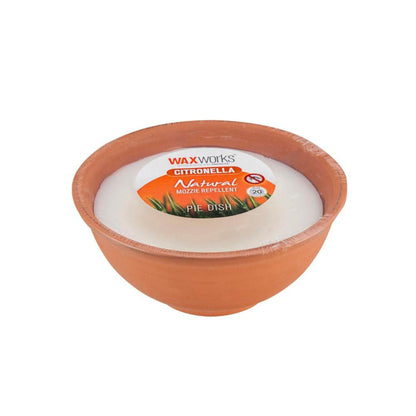 Waxworks Citronella Pie Dish Candle - 1 each