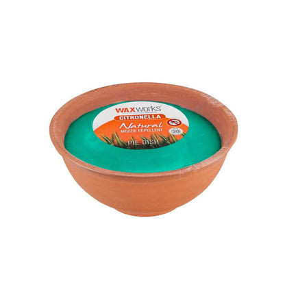 Waxworks Citronella Pie Dish Candle - 1 each