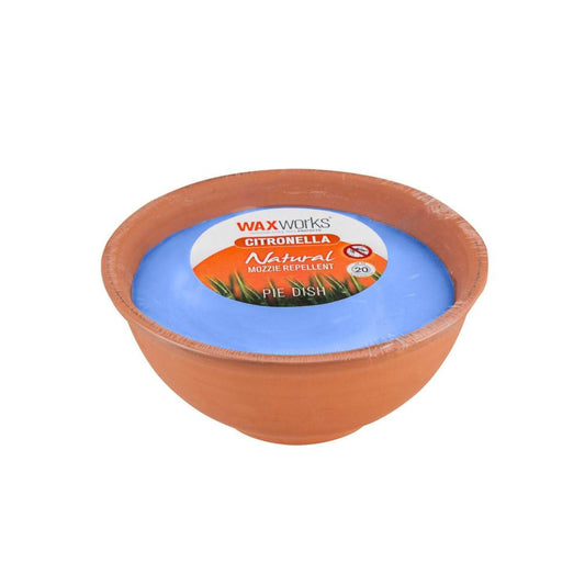 Waxworks Citronella Pie Dish Candle - 1 each