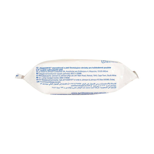 Johnson's Daily Essentials Face eansing Wipes For Normal Skin - 25 pack